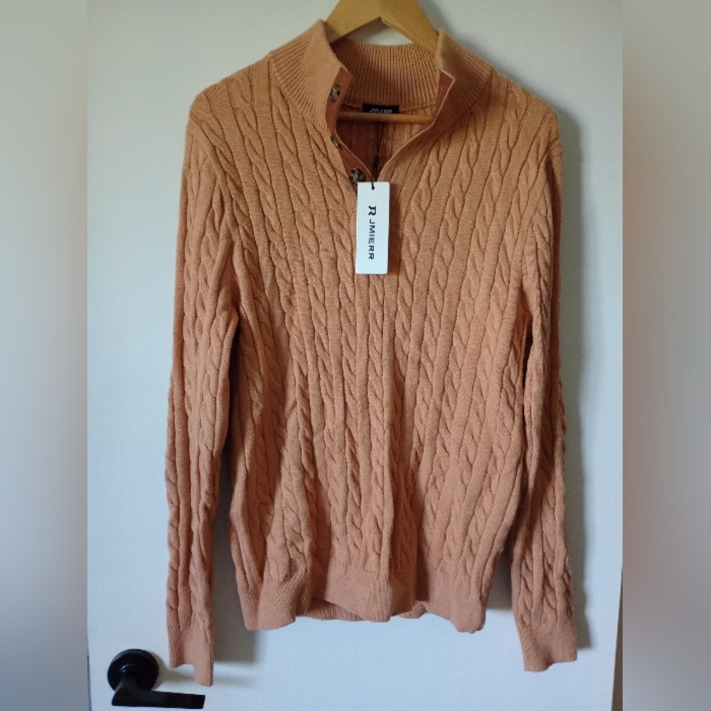 Cable Knit Sweater Viscose Blend Size Medium NWT